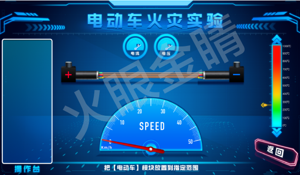 AR物體識別虛擬試驗操作演示系統(電動車火災實驗)